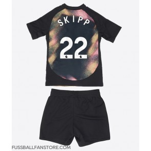Leicester City Oliver Skipp #22 Replik Auswärtstrikot Kinder 2024-25 Kurzarm (+ Kurze Hosen)